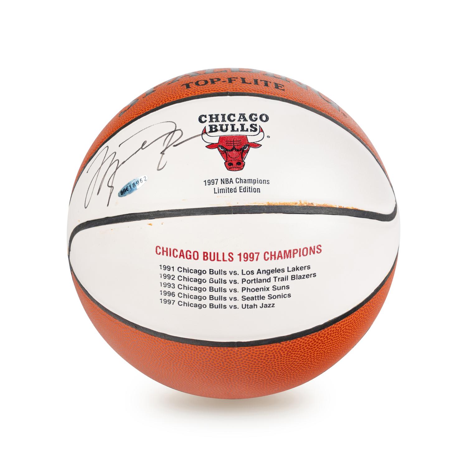 A Michael Jordan Signed Autograph 1997 NBA Finals Basketball (Upper Deck Authenticated)