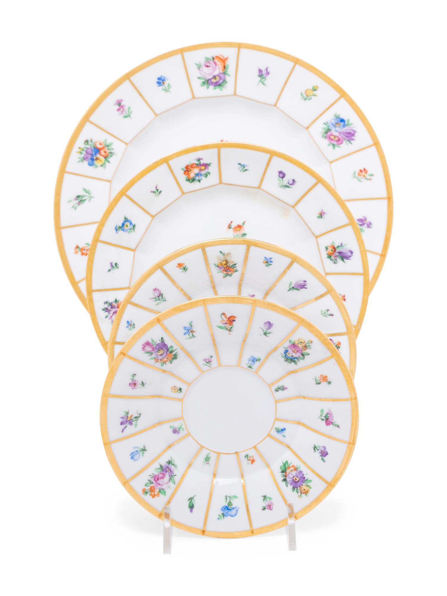 A Royal Copenhagen Porcelain Dinner Service