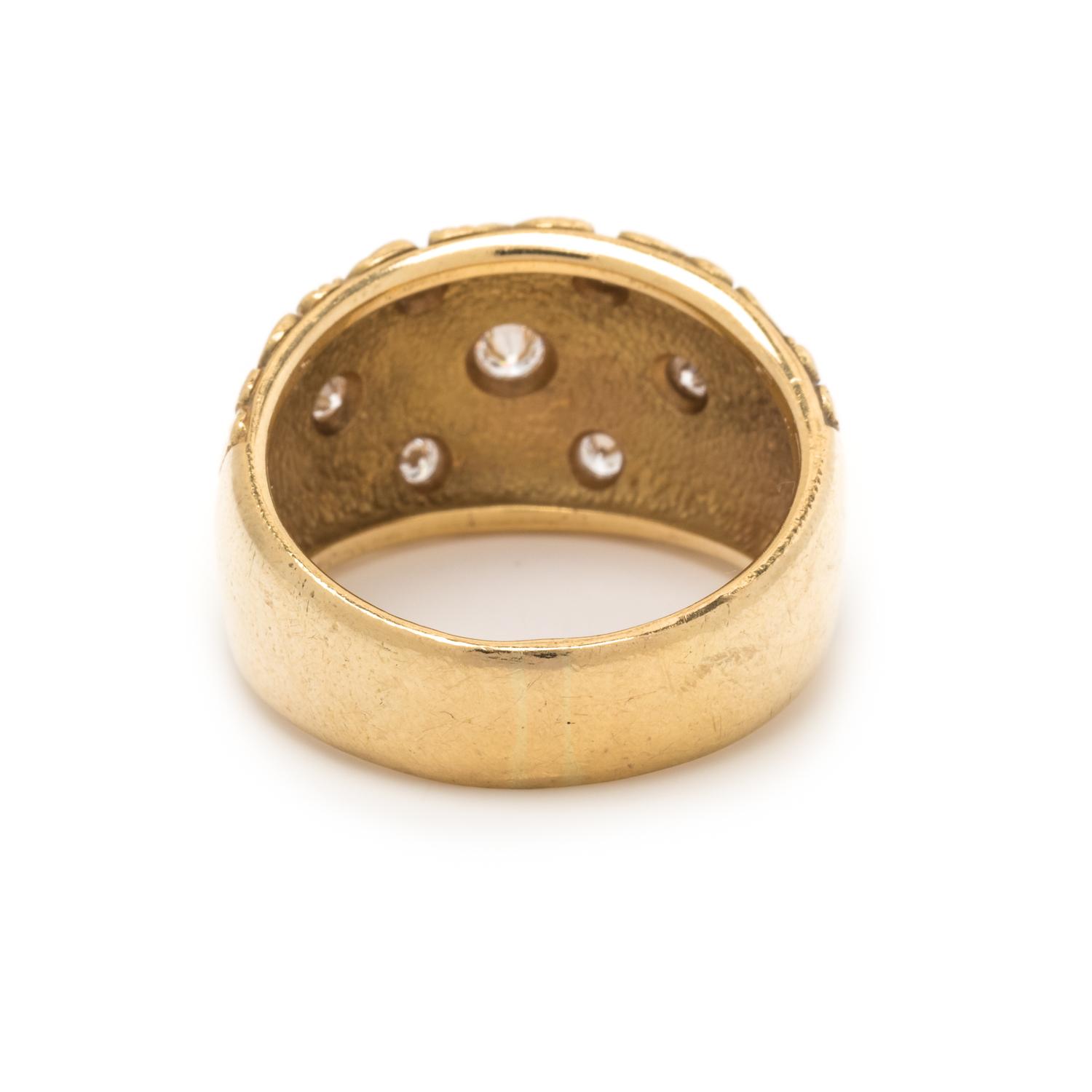ALEX SEPKUS, YELLOW GOLD AND DIAMOND RING
