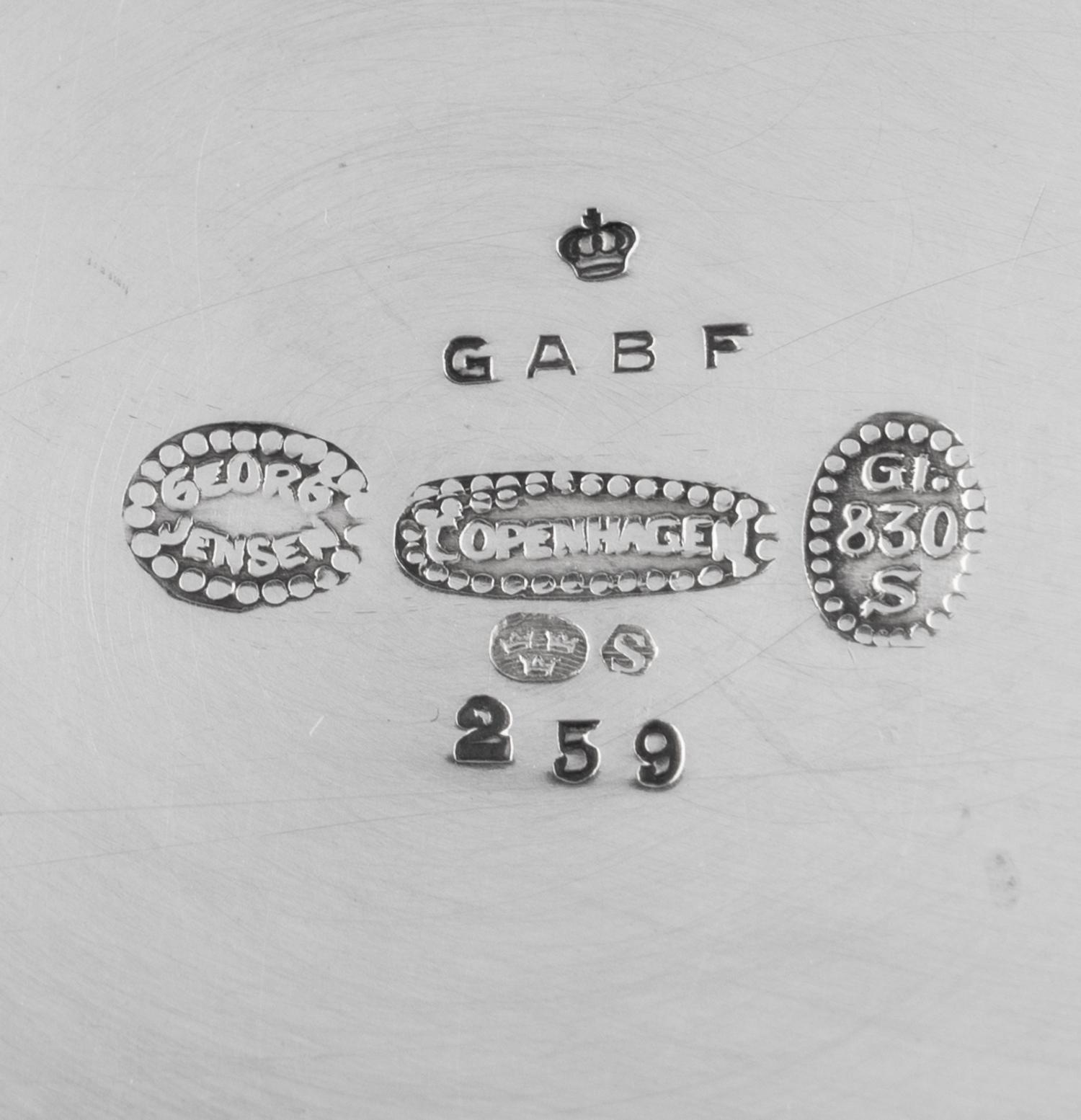 A Georg Jensen Silver Vase