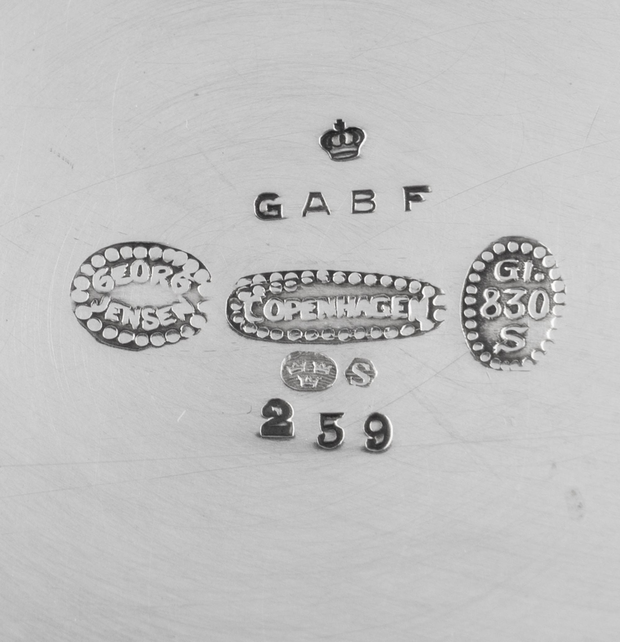 A Georg Jensen Silver Vase