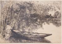 A Collection of Four Etchings Largest plate 9 x 13 inches.