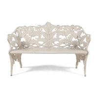 A Four-Piece Cast Iron Garden Seating Suite