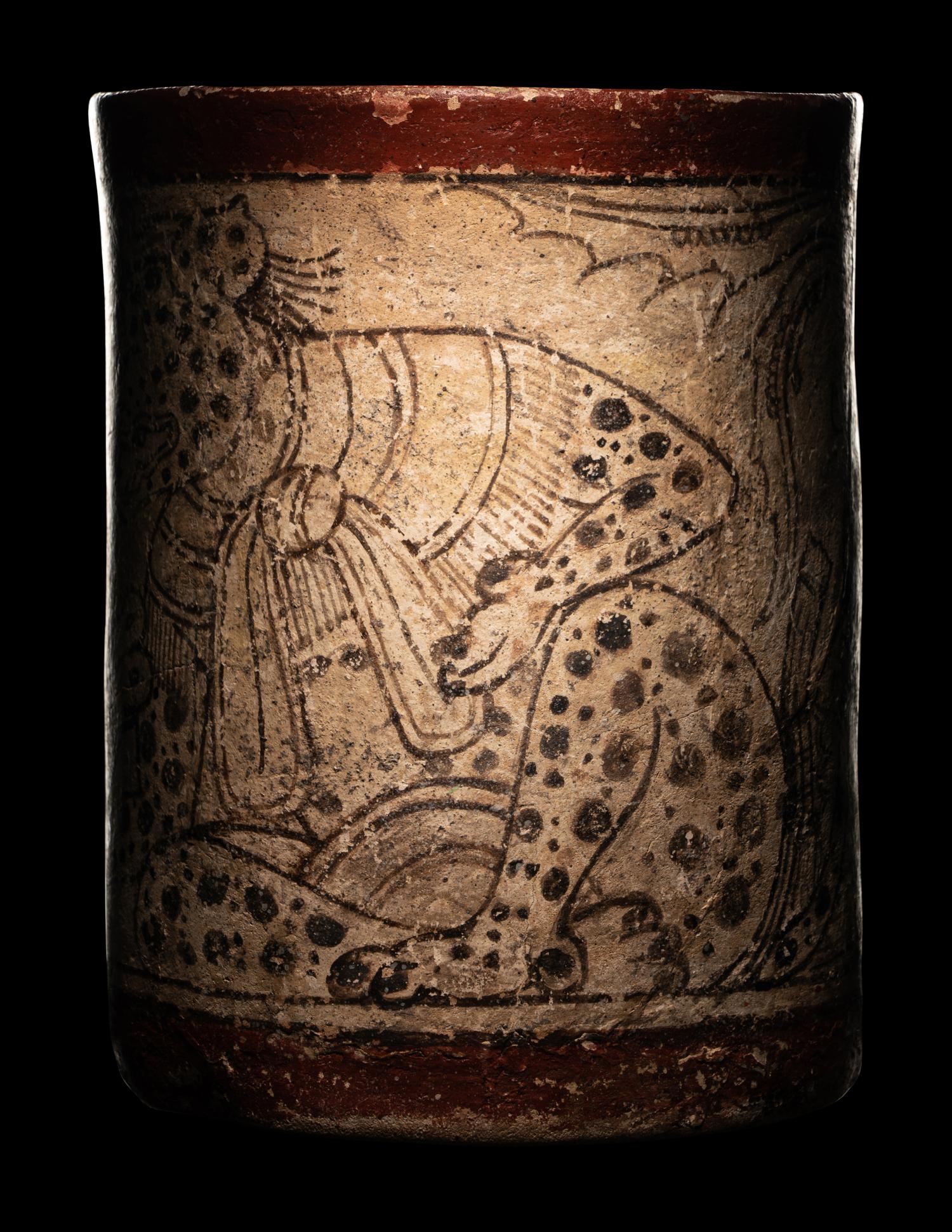 A Maya Codex Style Cylinder Vessel
