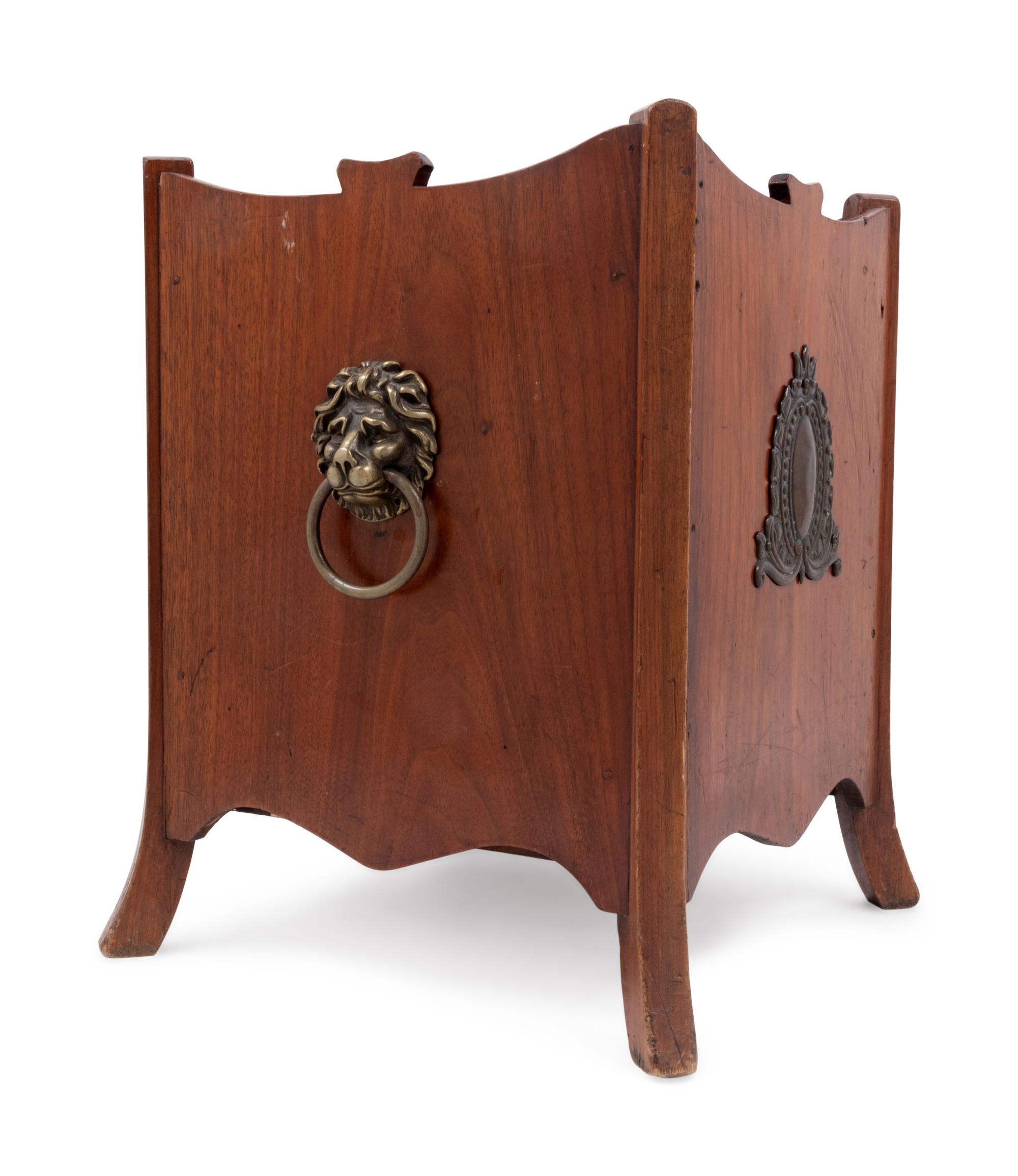 A Regency Gilt Metal Mounted Mahogany Jardinière