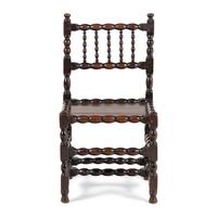 A Turned Oak Side Chair