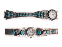 Navajo Silver and Turquoise Watchbands
