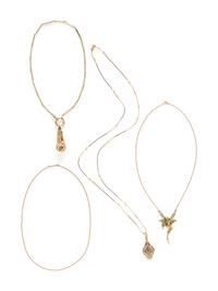COLLECTION OF YELLOW GOLD NECKLACES