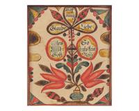 Two Fraktur Bookplates, Pennsylvania, Late 18th / Early 19th Century