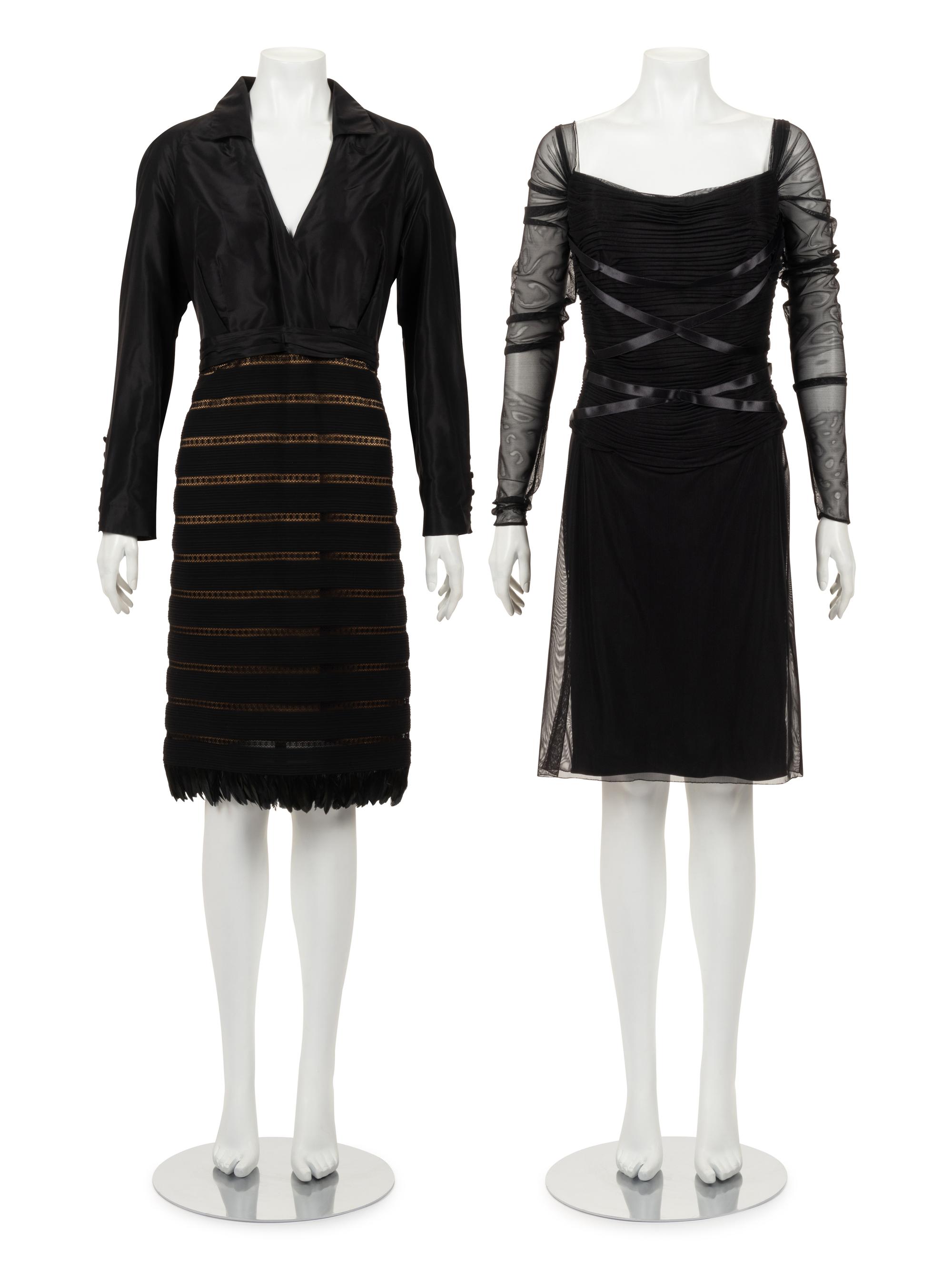 Two Designer Dresses: One Vicky Tiel and One Valdi Couture, 1980-90s