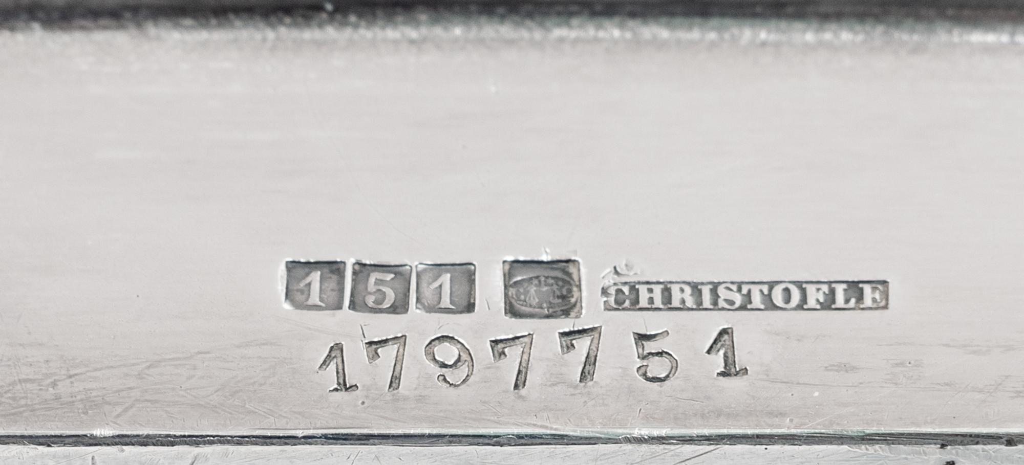 A Group of Six Christofle Silver-Plate Articles