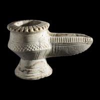 An Islamic Marble Oil Lamp