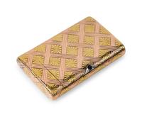 A Fabergé Yellow and Rose Gold Cigarette Case