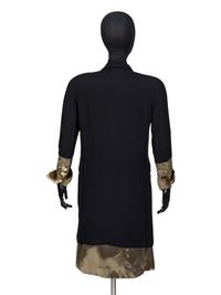 Giorgio Armani, Black & Gold Lamé Skirt Suit, c. 1980