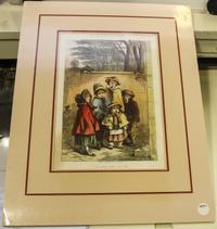 BROWNE, HALBOT KNIGHT (Phiz.). A Christmas Carol. Color print from The Illustrated London News, December 22, 1855.