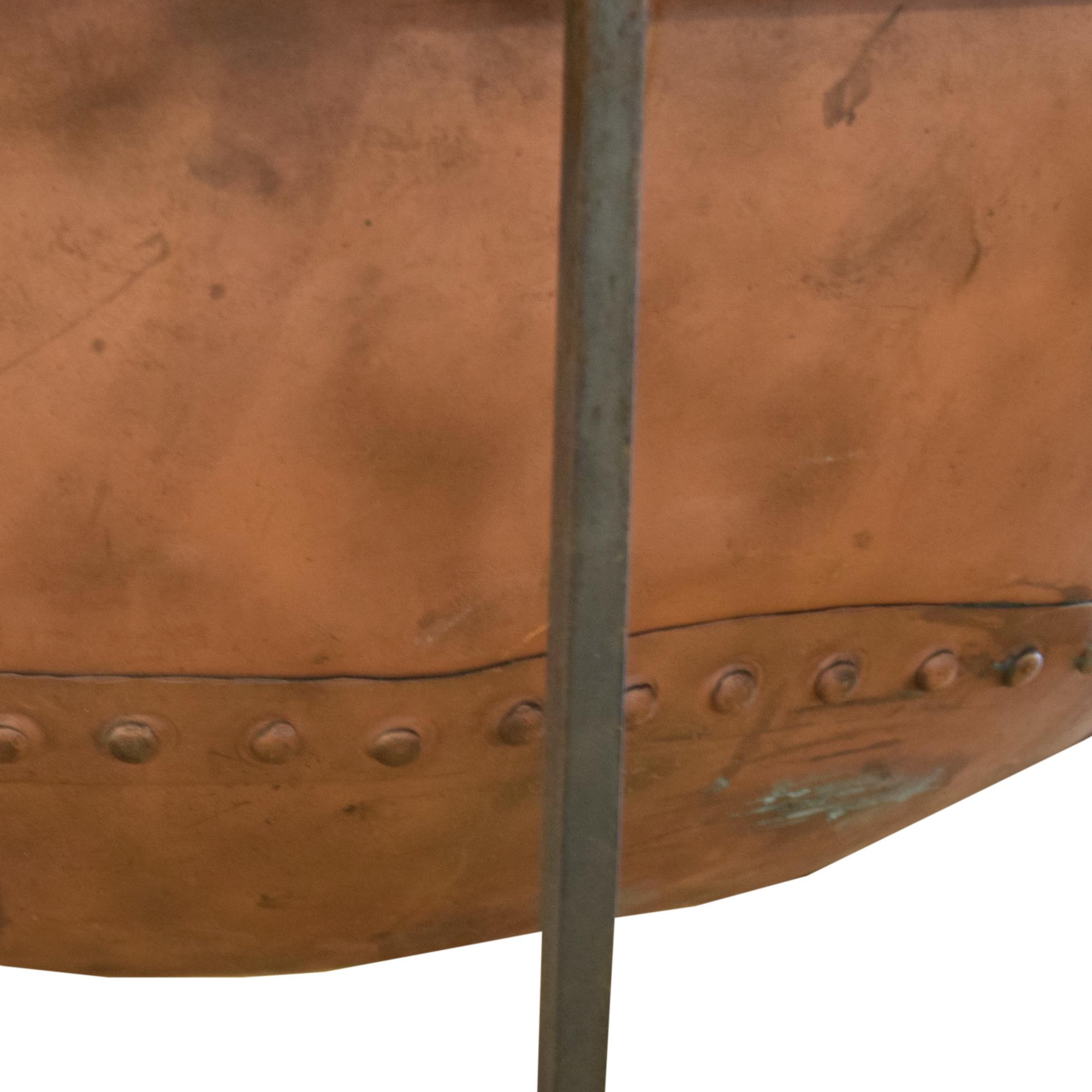 A Copper and Iron Chocolate Vessel 31" W x 37" D x 36" H — Switzerland, 19th Century