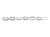 Seven Chinese Silver Bangles