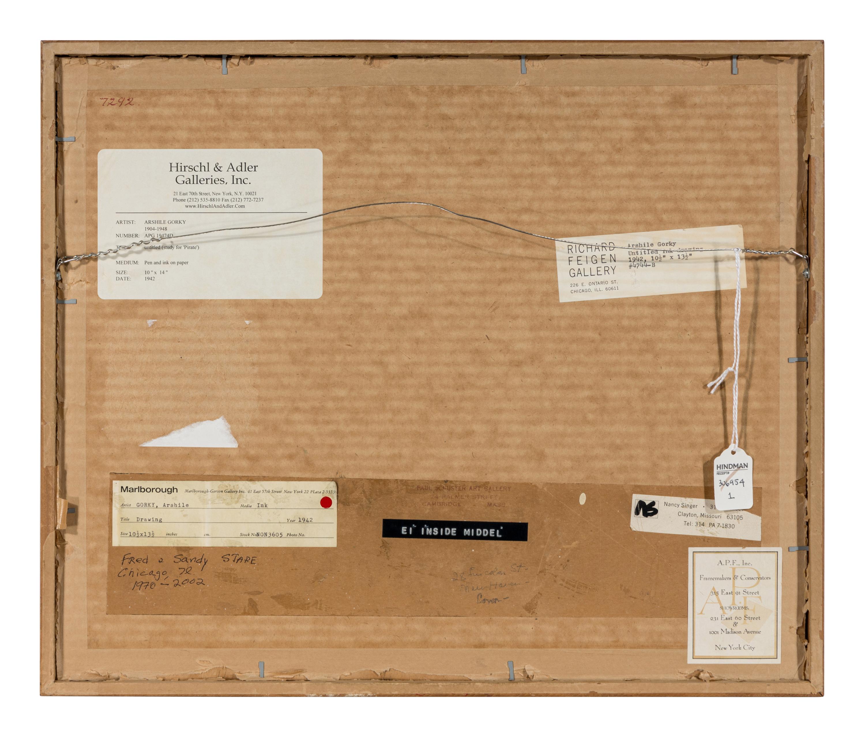Untitled (Study for Pirate), 1942