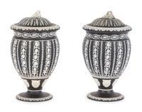 A Pair of Wedgwood Jasperware Covered Urns
