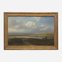Pieter Lodewijk Francisco Kluyver (Dutch, 1816–1900) Extensive Landscape with Rolling Clouds