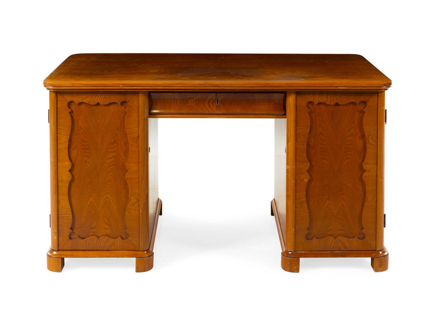 A Continental Pedestal Desk