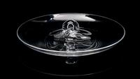 A Steuben Handled Platter Diameter 10 1/4 inches.