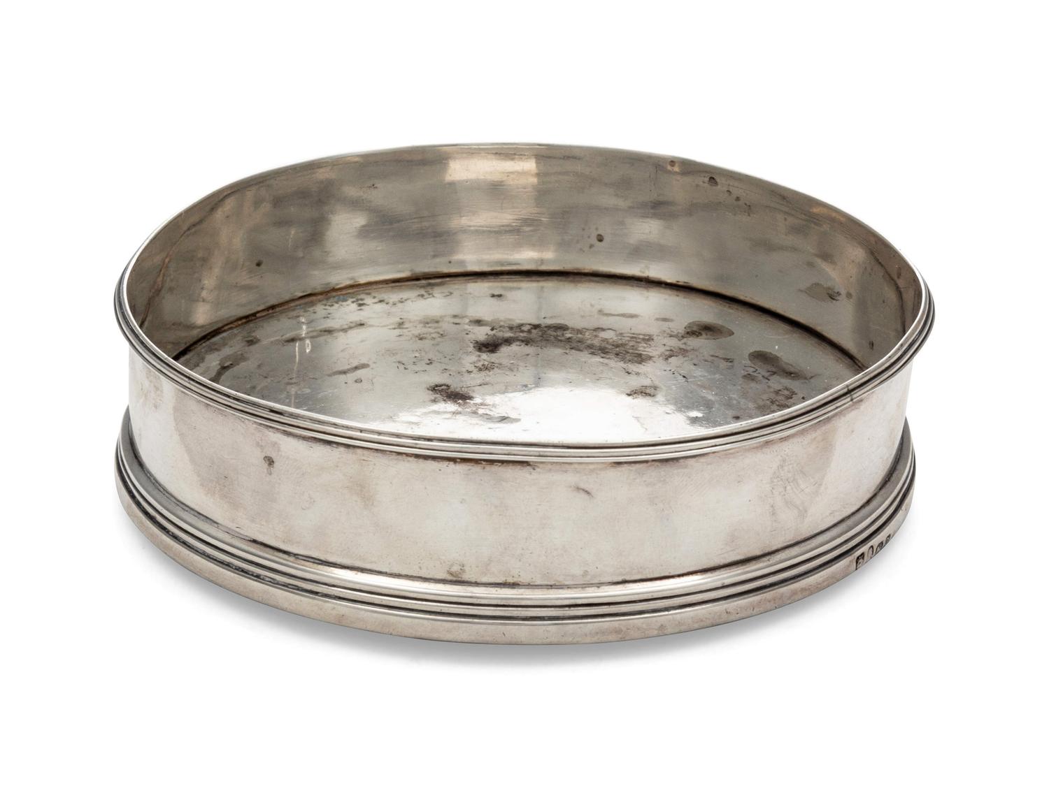 A George III Silver Wine Coaster