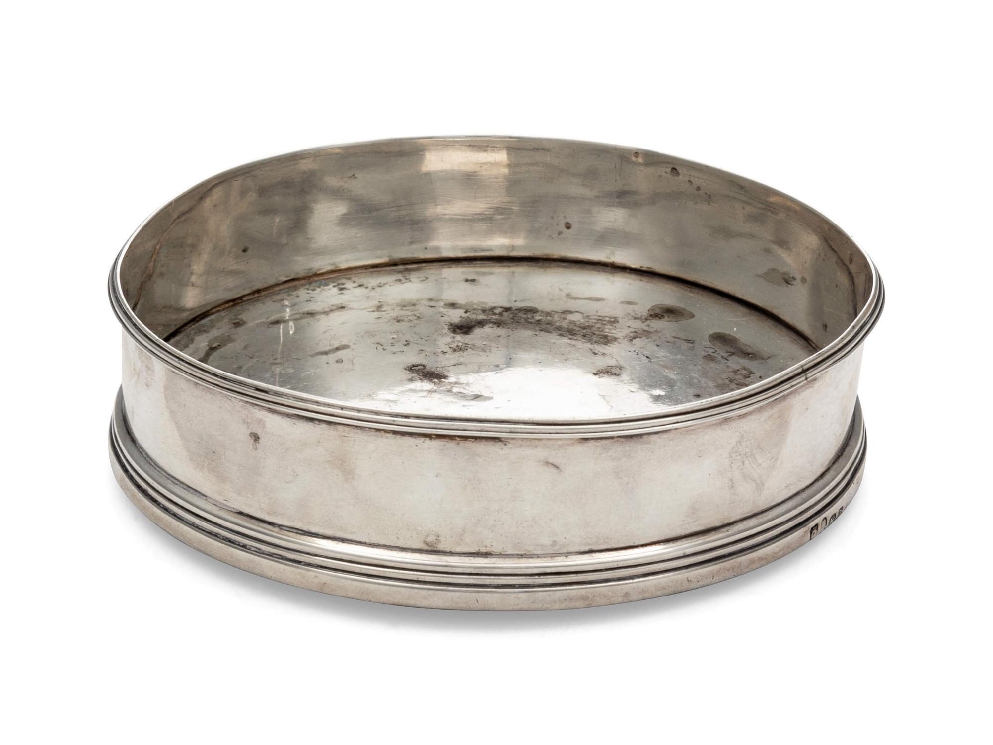 A George III Silver Wine Coaster