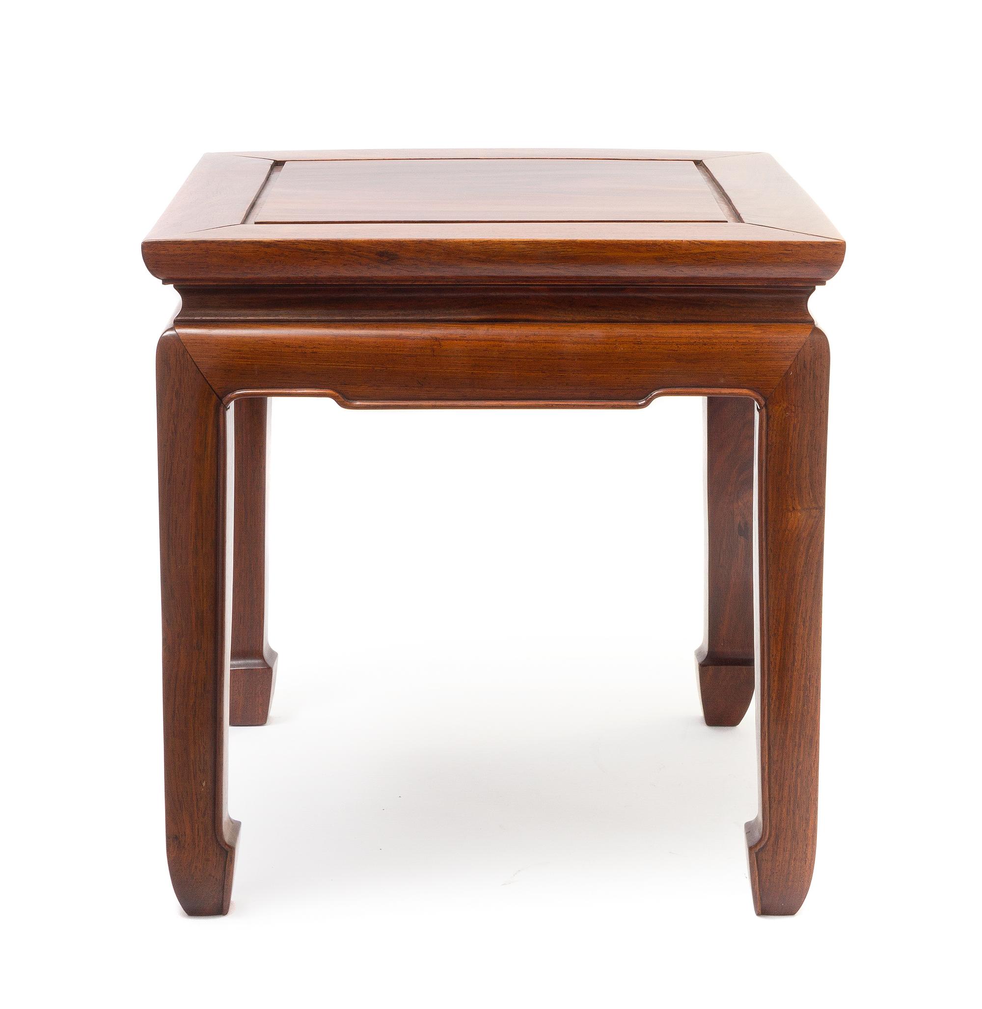 A Huali Wood Side Table Height 16 inches.