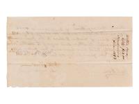 [ENSLAVEMENT] 1852 manuscript document detailing the hiring of a young enslaved person named Andrew