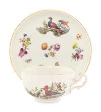 A Meissen Porcelain Teacup and Saucer