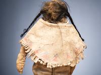 Cheyenne Hide Doll, with Painted Coat