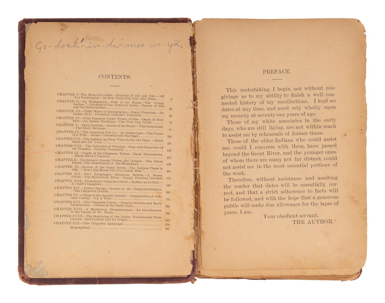 [NATIVE AMERICAN]. ARMSTRONG, Charles D. (1866-1931). Papers of Charles D. Armstrong of the Bad River Band of the Lake Superior Tribe of Chippewa Indians, including letters, documents, maps, and photographs.