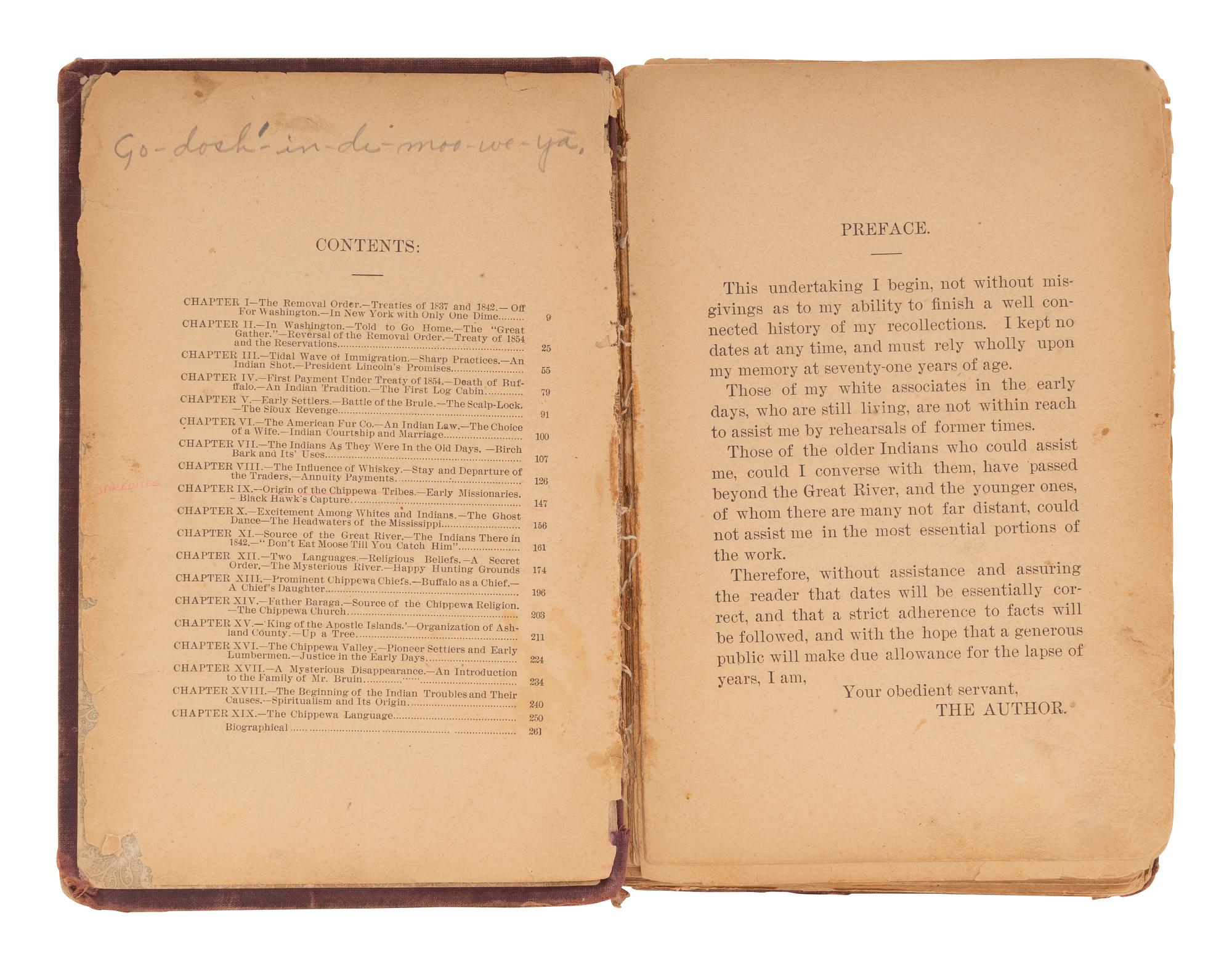 [NATIVE AMERICAN]. ARMSTRONG, Charles D. (1866-1931). Papers of Charles D. Armstrong of the Bad River Band of the Lake Superior Tribe of Chippewa Indians, including letters, documents, maps, and photographs.