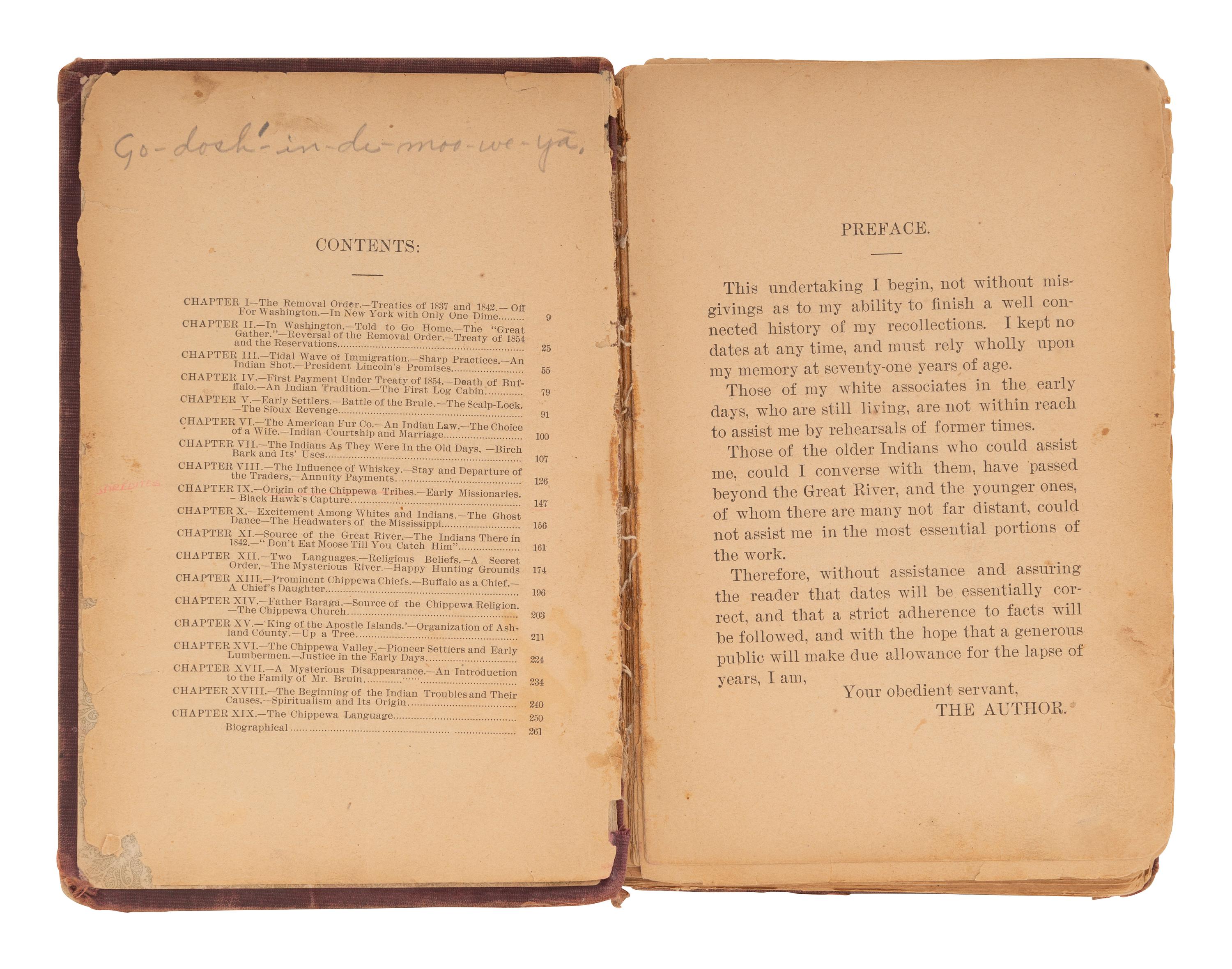 [NATIVE AMERICAN]. ARMSTRONG, Charles D. (1866-1931). Papers of Charles D. Armstrong of the Bad River Band of the Lake Superior Tribe of Chippewa Indians, including letters, documents, maps, and photographs.
