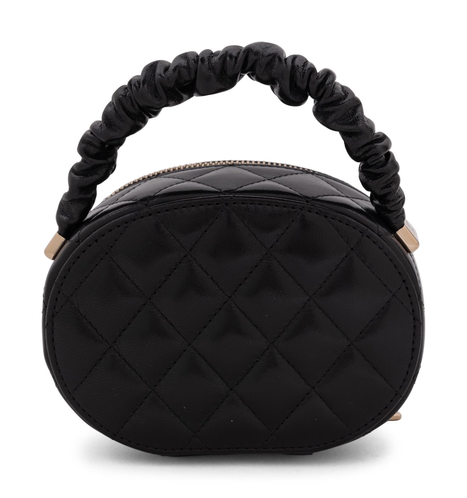 Black Chanel Oval Top Handle Bag
