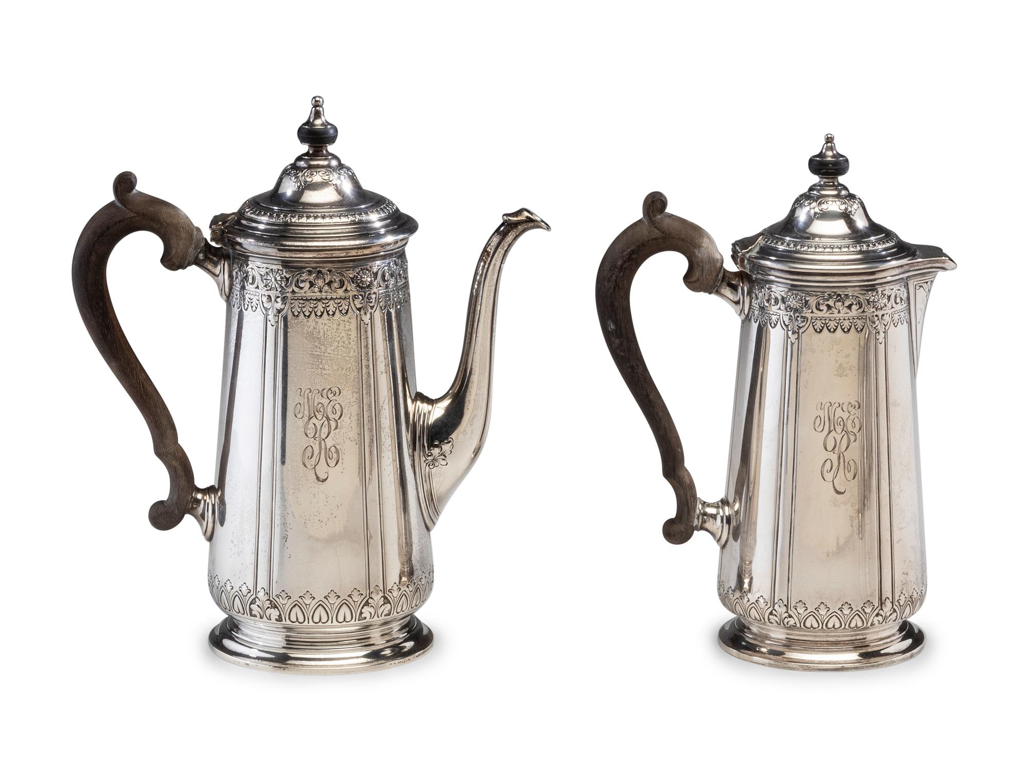 A Tiffany and Co. Silver Five-Piece Tea and Coffee Service