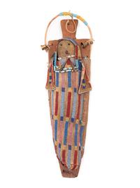 Umatilla Beaded Hide Cradle