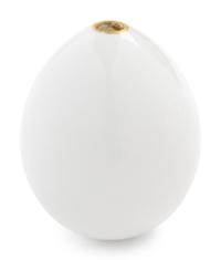 A Nicholas II Imperial Porcelain Factory Parcel-Gilt Porcelain Easter Egg