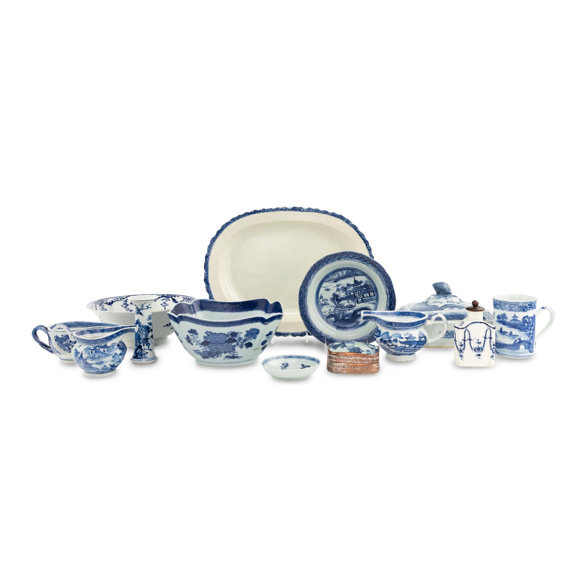 A Collection of Canton Export and Other Porcelain Articles