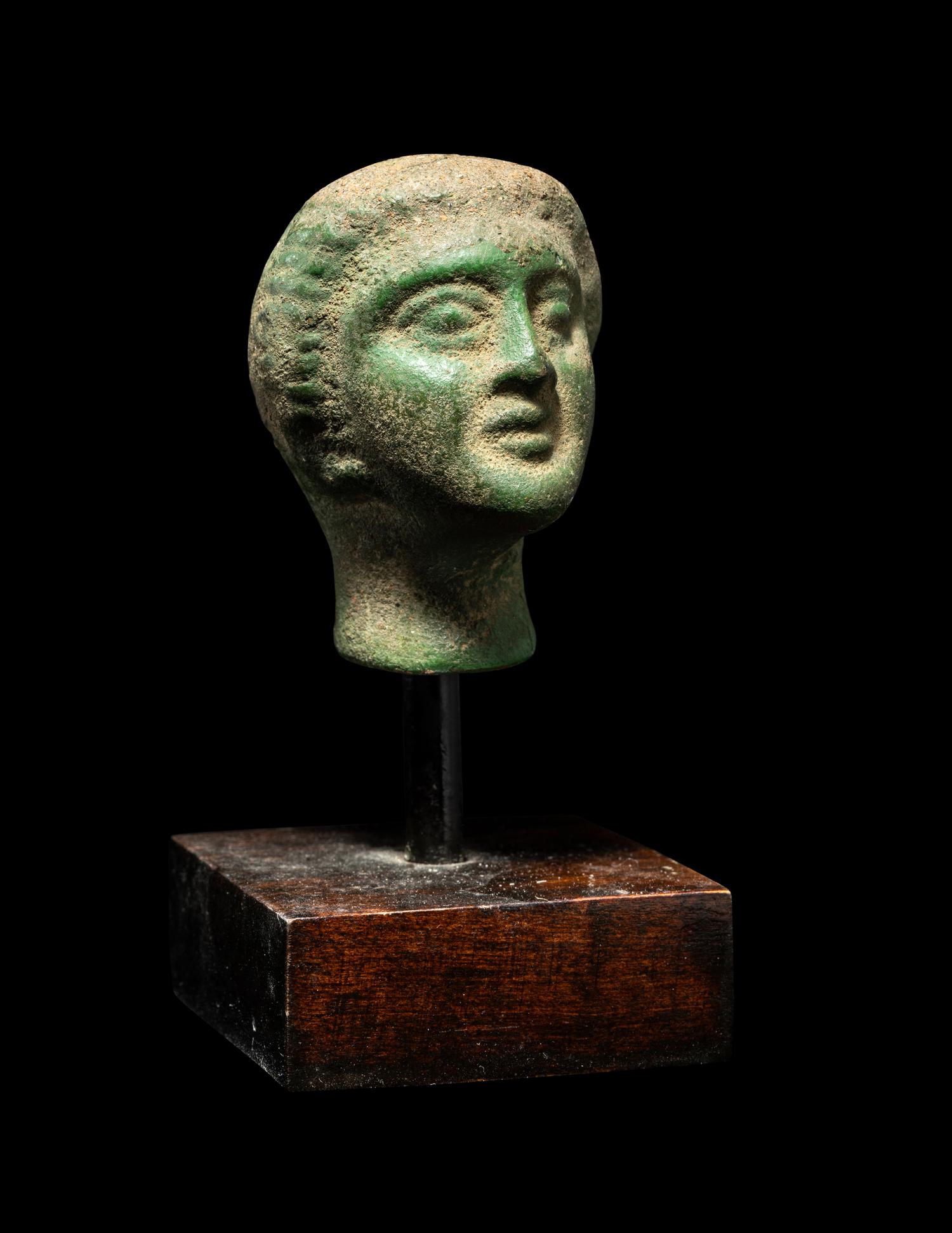 A Roman Bronze Female Head