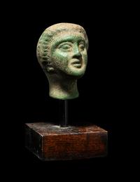 A Roman Bronze Female Head