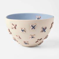 A Unique Wedgwood Kathryn Hearn Four Color Jasperware Bowl UK, circa 2000