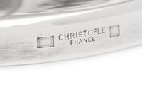 A Pair of Christofle Silver-Plate and Enamel Candelabra