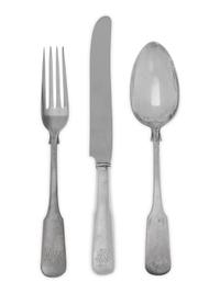 A Cartier Silver Flatware Service
