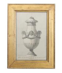 A French Architectural Engraving Height 12 1/2 x width 8 1/2 inches — 18TH/19TH CENTURY