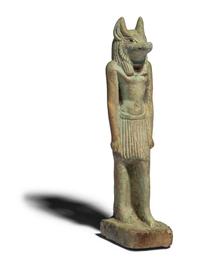 An Egyptian Faience Anubis