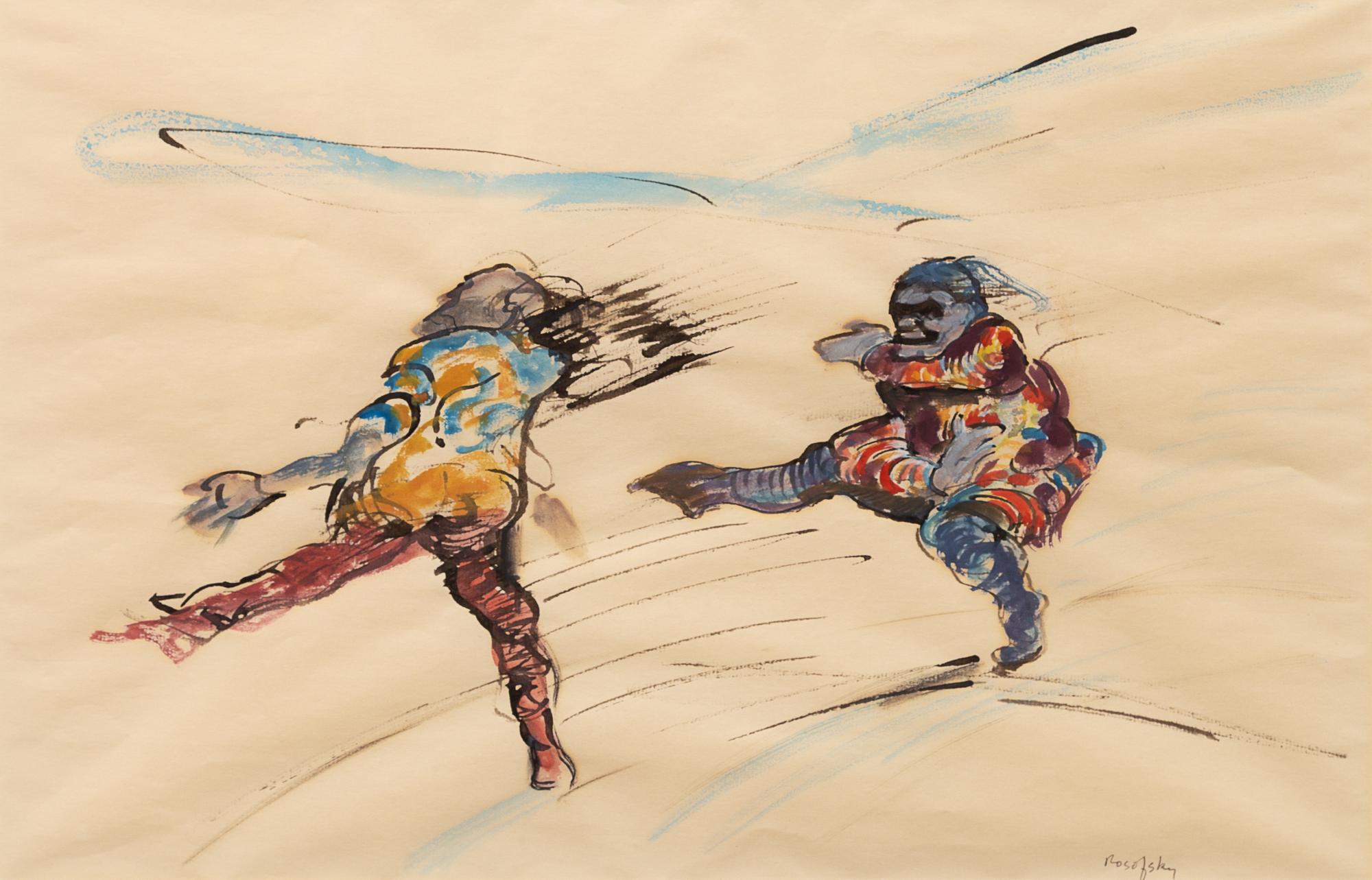 Seymour Rosofsky, (American, 1924-1981), Untitled (Pair)