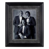 A 1987 Michael Jordan, Walter Payton and Andre Dawson Chicago Sports Legends Photo Display