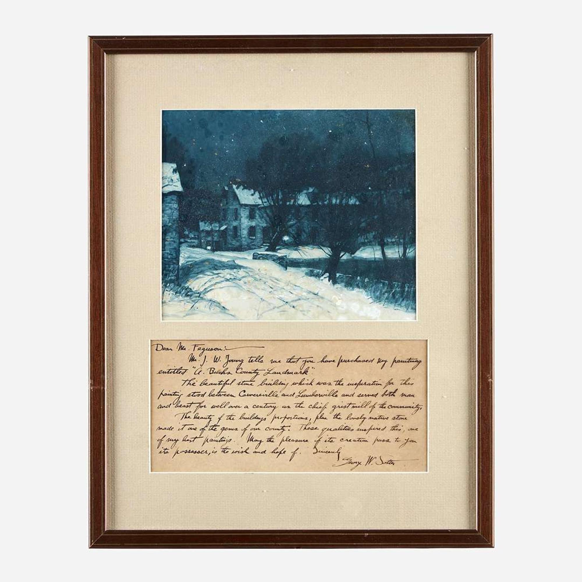 George William Sotter (American, 1879–1953) A Bucks County Landmark
